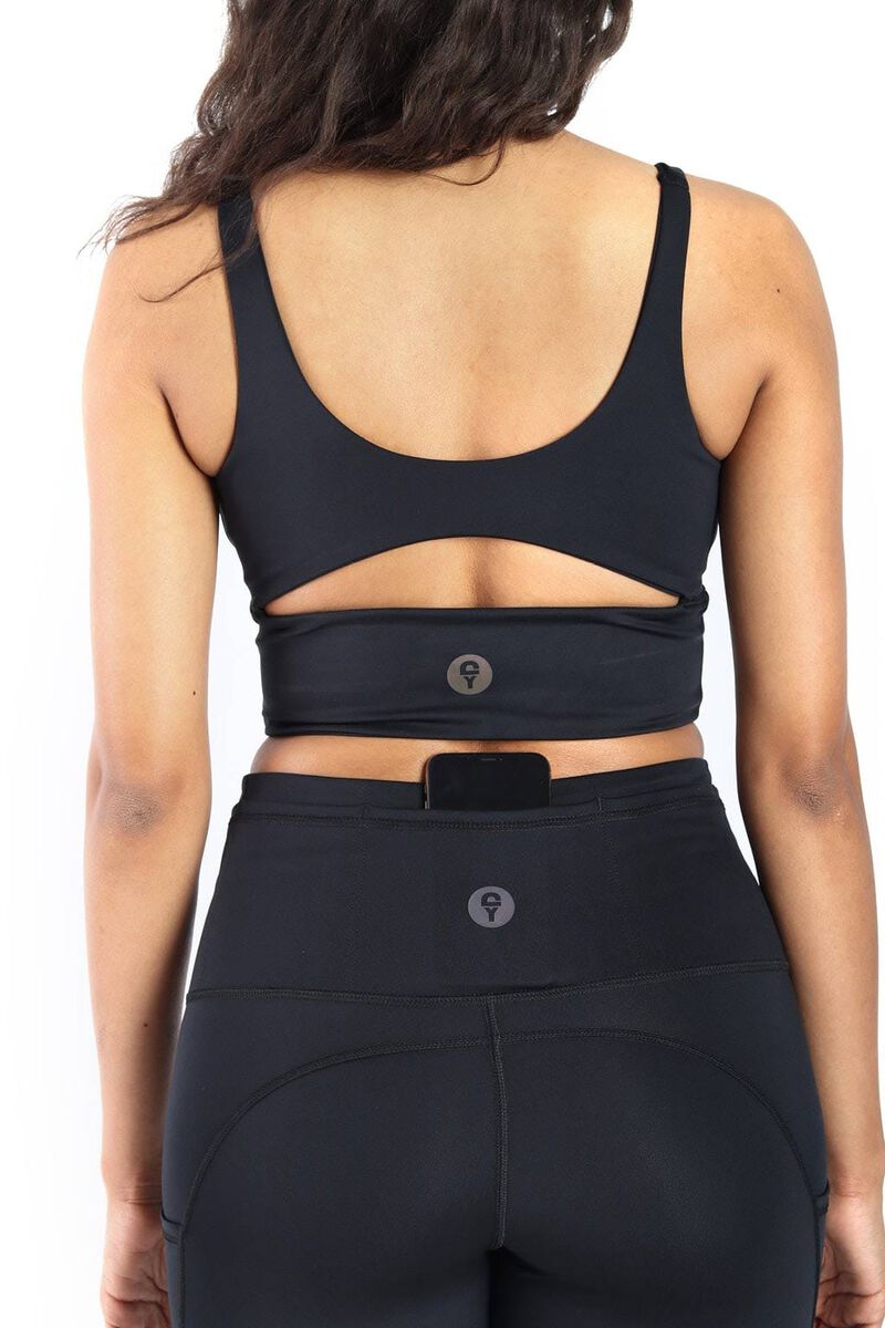Limitless Sports Bra - Jet Black image number 2