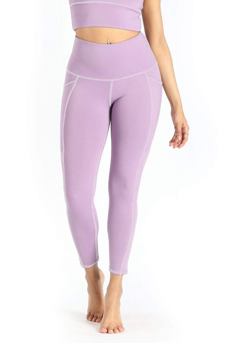 7/8 Boundless Legging with Pockets in Amethyst image number 4