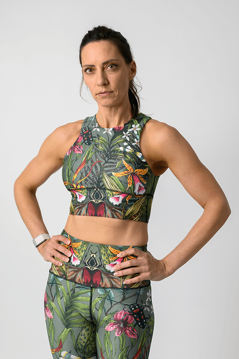 Free Range Sports Bra - Green Thumb image number 0