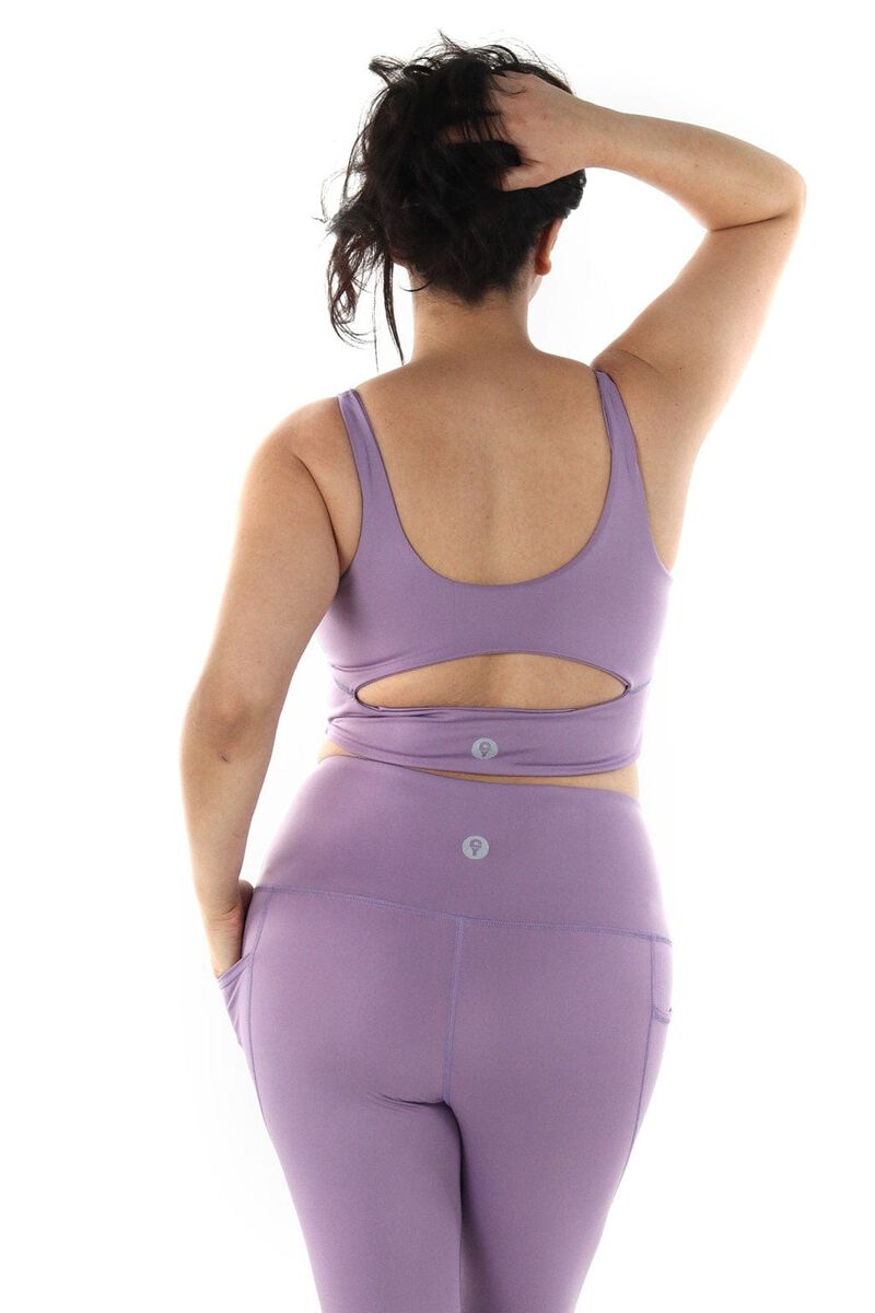 Limitless Sports Bra in Amethyst Medium Support | Yoga Democracy