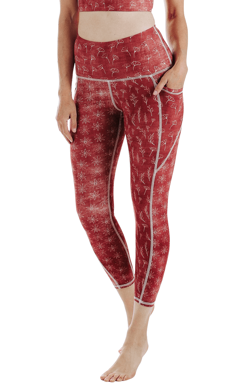 7/8 Boundless Legging with Pockets in Terracotta Time image number 1