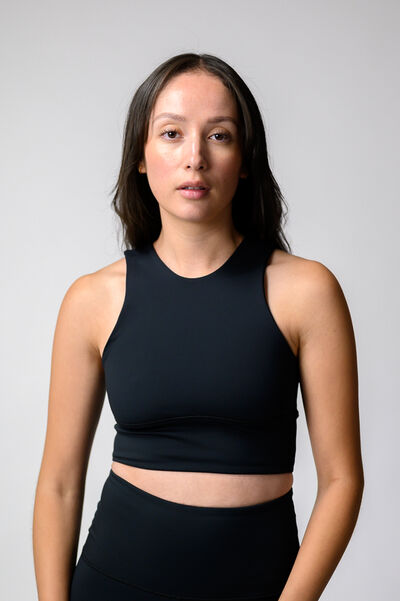 Free Range Sports Bra - Jet Black