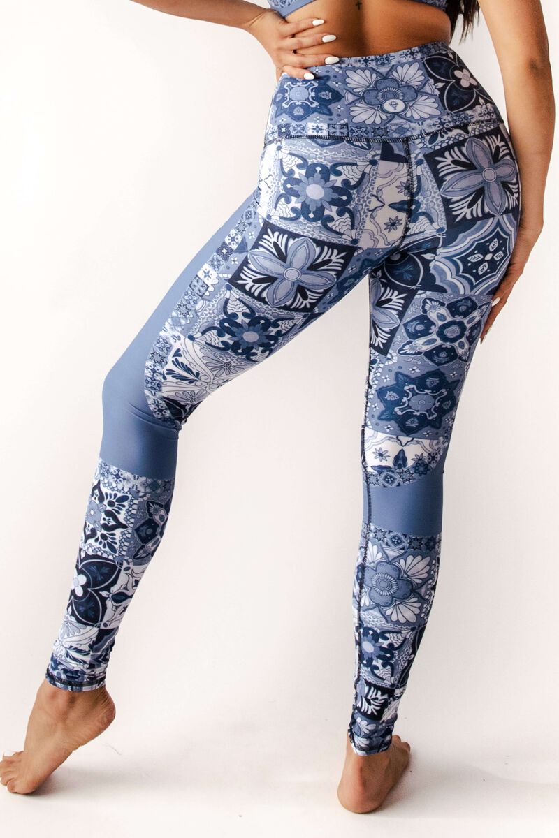 YD Legging - Mosaic In Blue image number 7