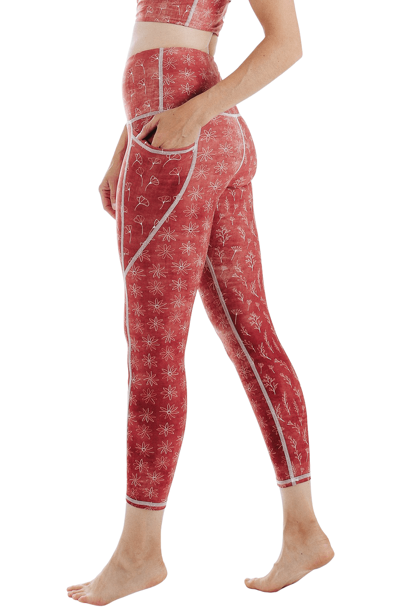 7/8 Boundless Legging with Pockets in Terracotta Time image number 2