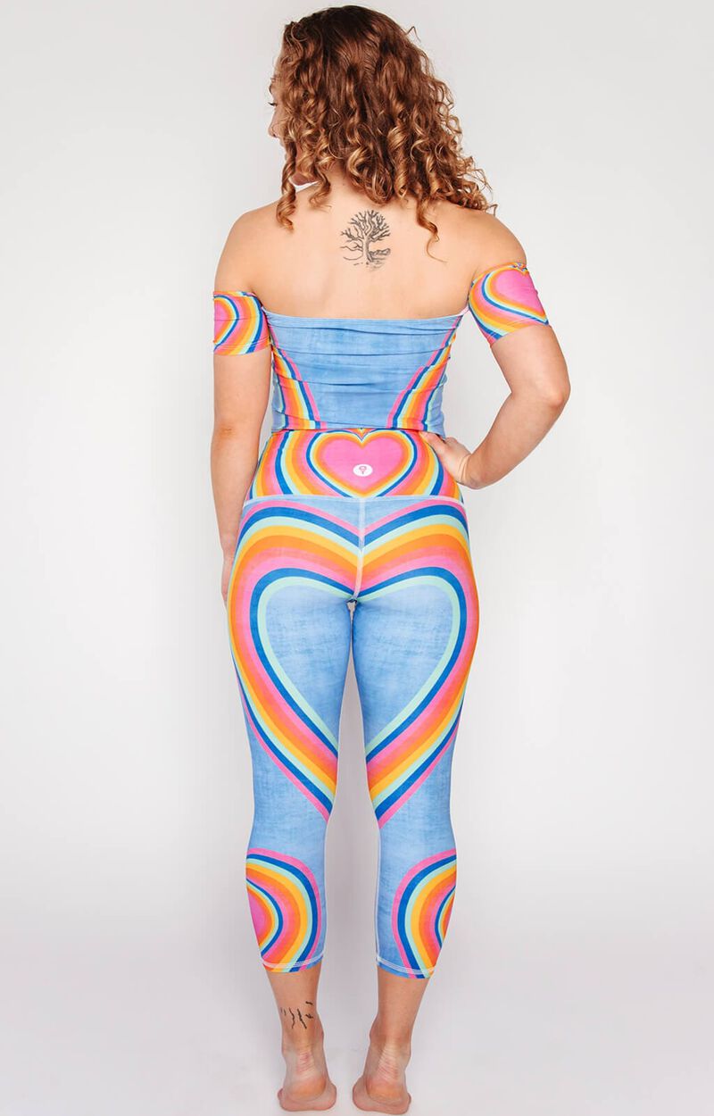 Capri Legging - Rainbow Love image number 2