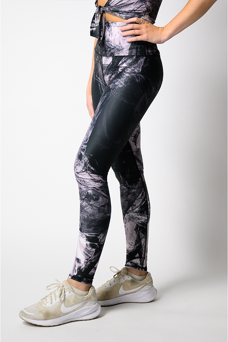 YD Legging - Root Chakra in Black  image number 2