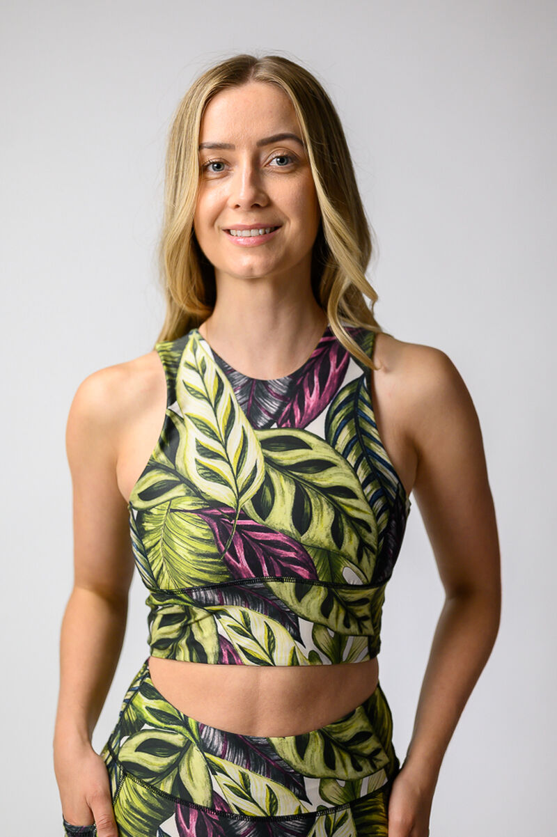 Free Range Sports Bra- Leaf it to Me image number 2