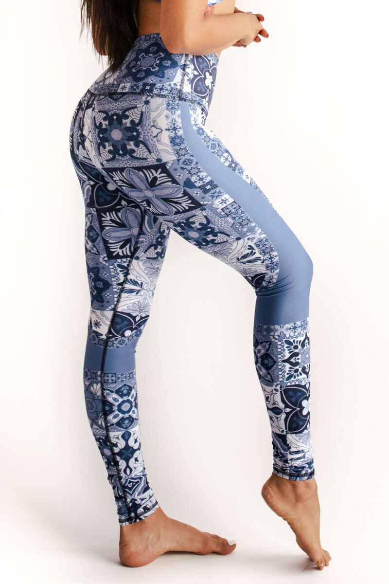 YD Legging - Mosaic In Blue image number 14