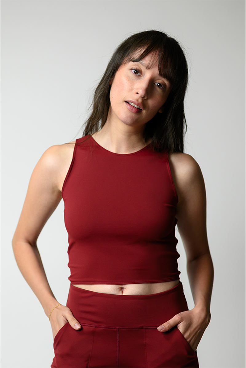 Ready or Knot Tank - Crushed Cherry image number 1