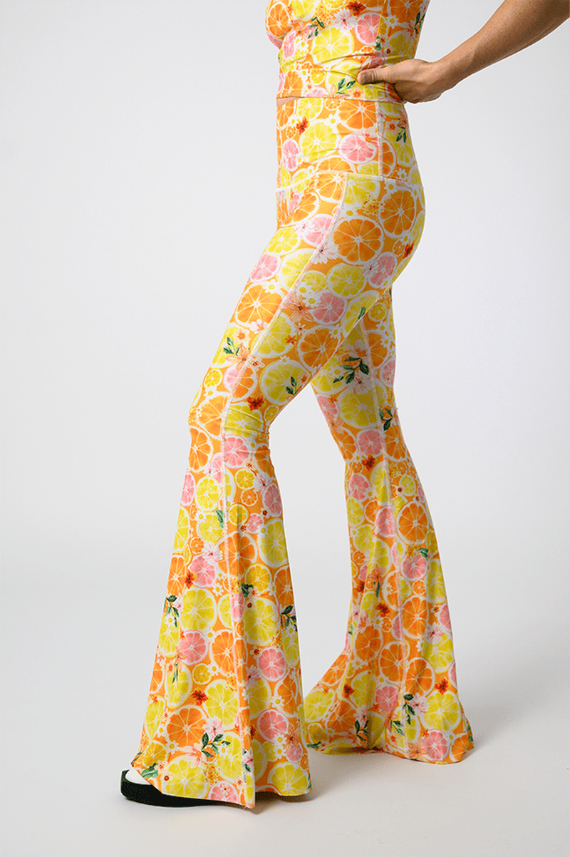 Main Squeeze Eco-Friendly Bell Bottom Flare Leggings | Yoga Democracy