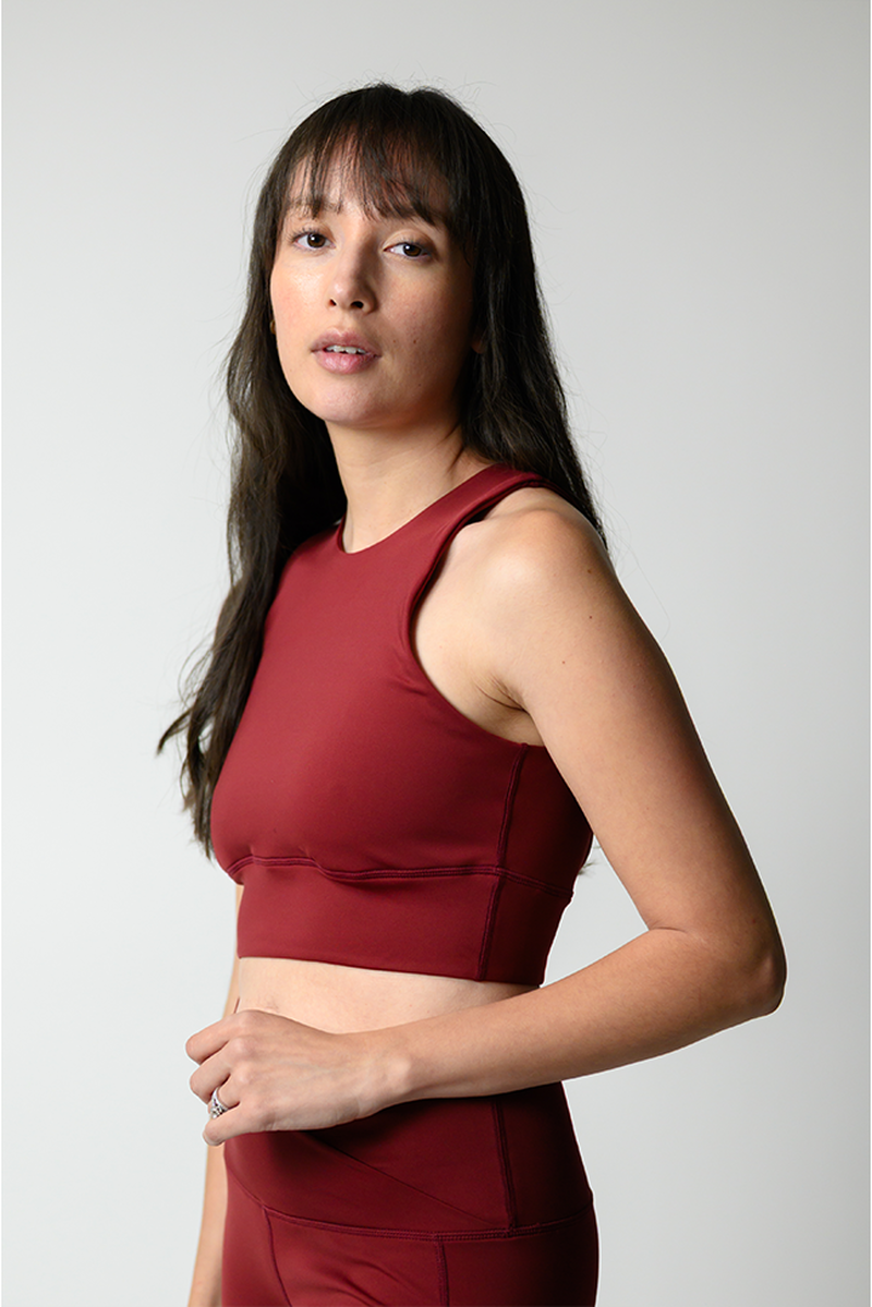 Free Range Sports Bra - Crushed Cherry image number 1