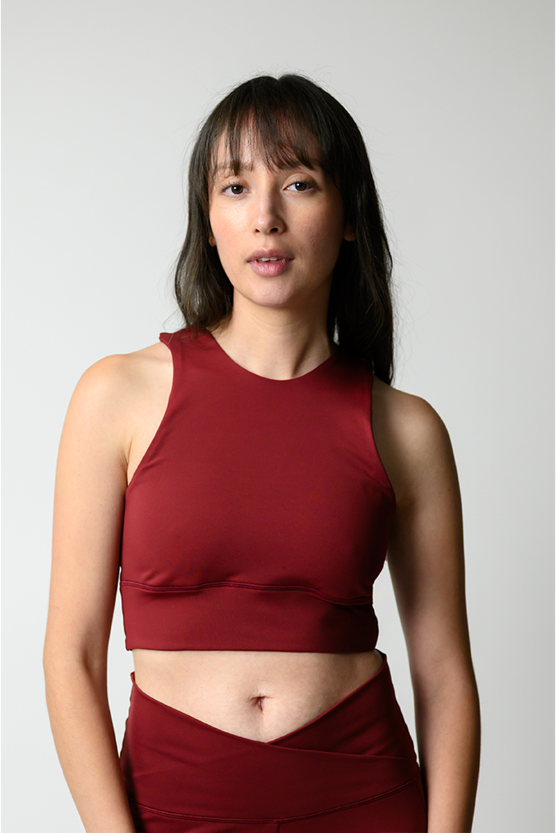 Free Range Sports Bra - Crushed Cherry image number 0