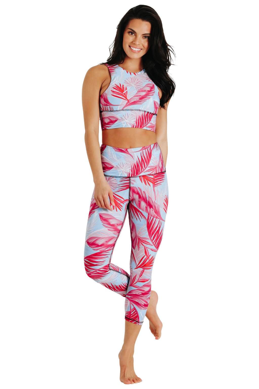 Free Range Sports Bra - Hot Tropic image number 4.0
