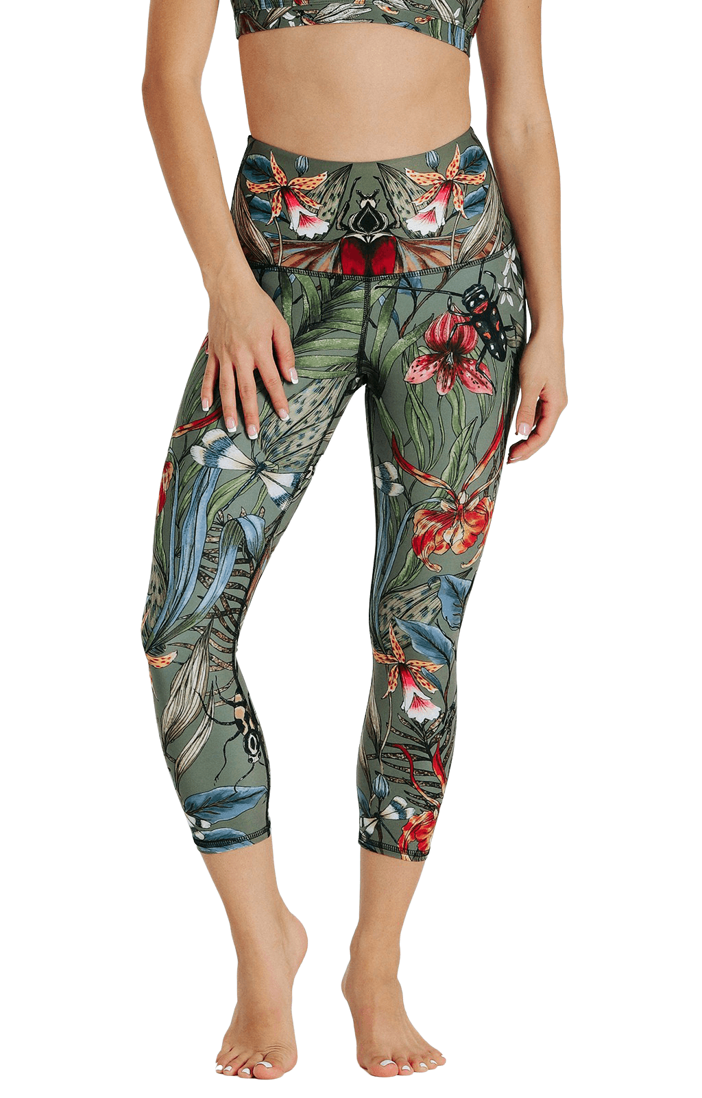 Capri Legging - Green Thumb image number 1.0