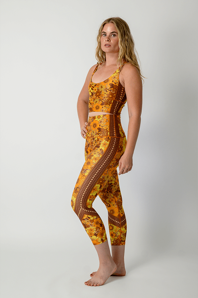 Capri Legging - Flower Power
