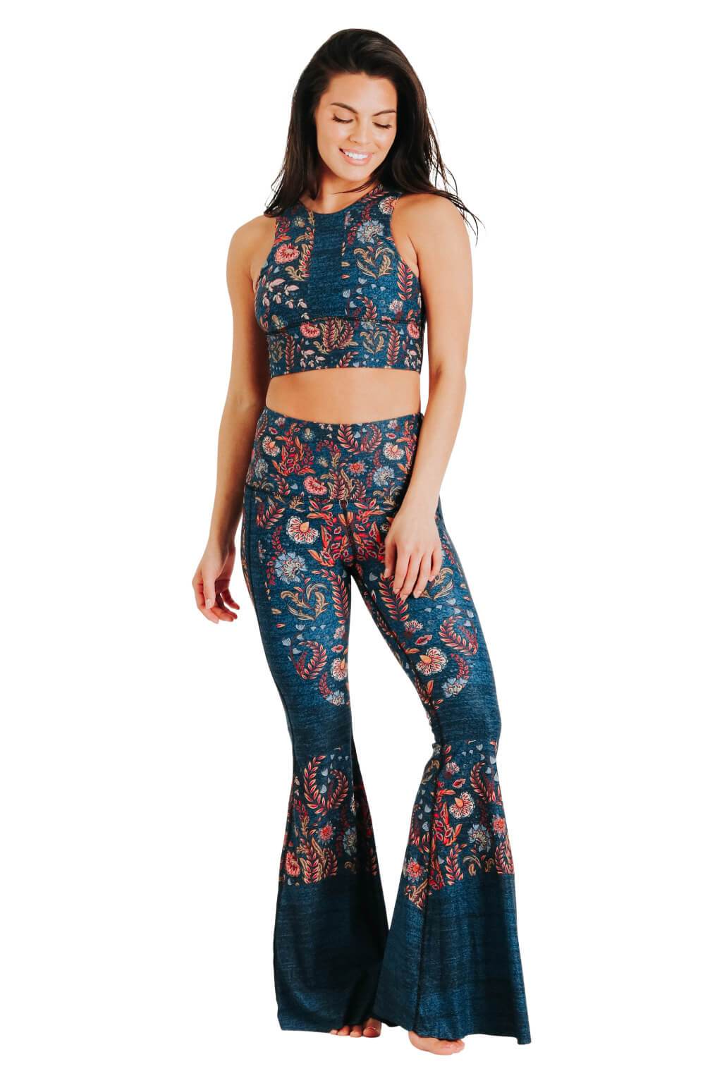 Free Range Sports Bra - Festival Denim image number 4.0