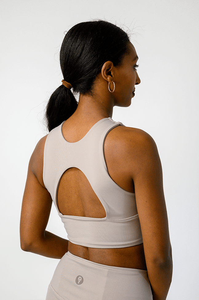 Free Range Sports Bra - Mushroom image number 2.0