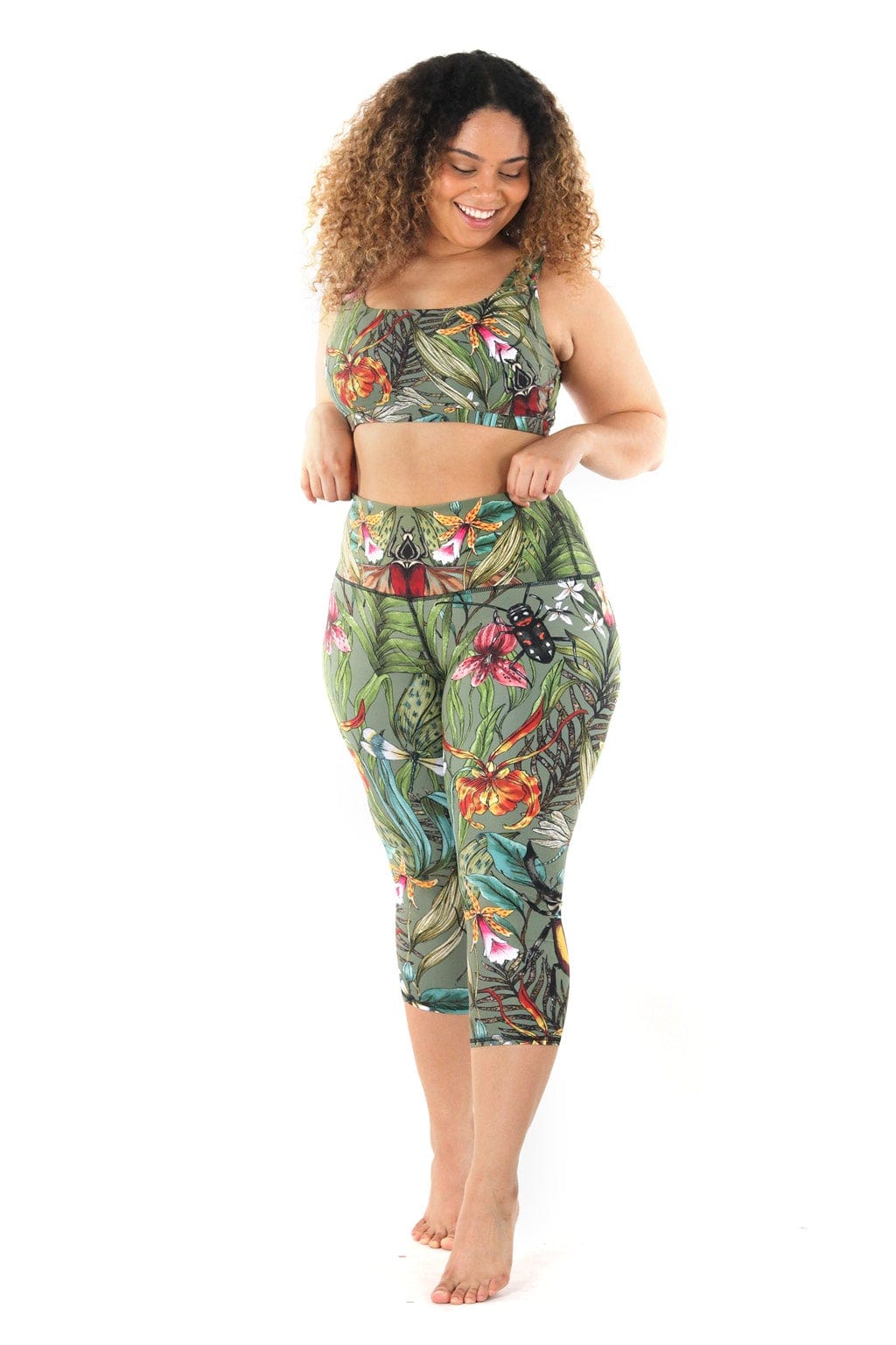 Capri Legging - Green Thumb image number 7.0