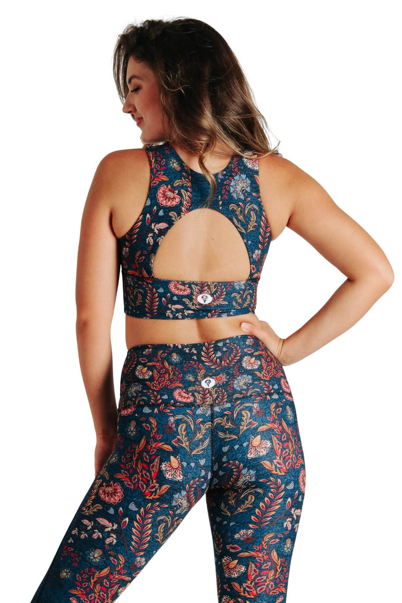 Free Range Sports Bra - Festival Denim image number 5.0