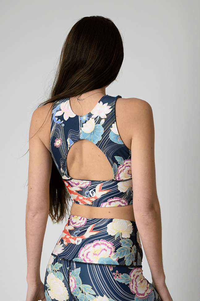 Free Range Sports Bra- Clever Koi image number 2.0