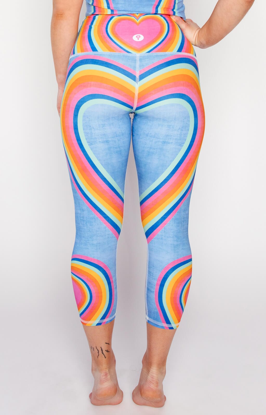 Capri Legging - Rainbow Love image number 3.0