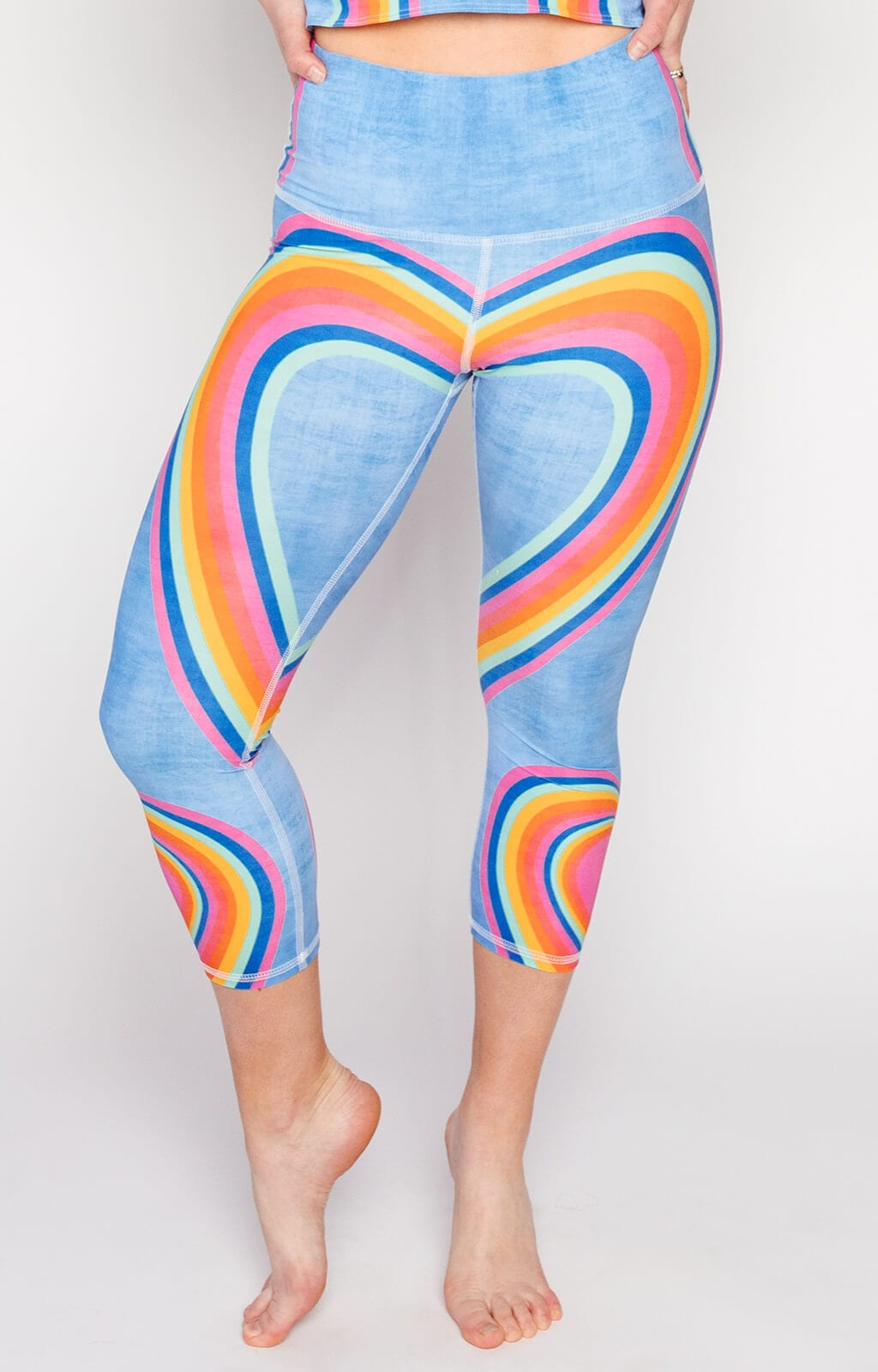 Capri Legging - Rainbow Love image number 1.0