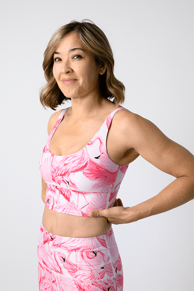 Limitless Sports Bra - Ready to Flamingle image number 1.0