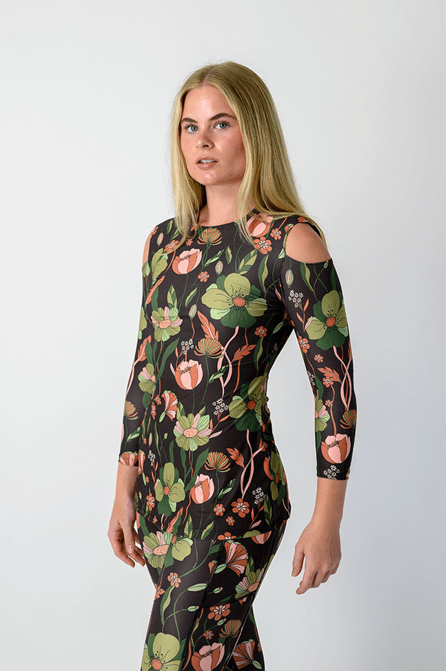 Open Shoulder Top - Botanical Garden image number 1.0