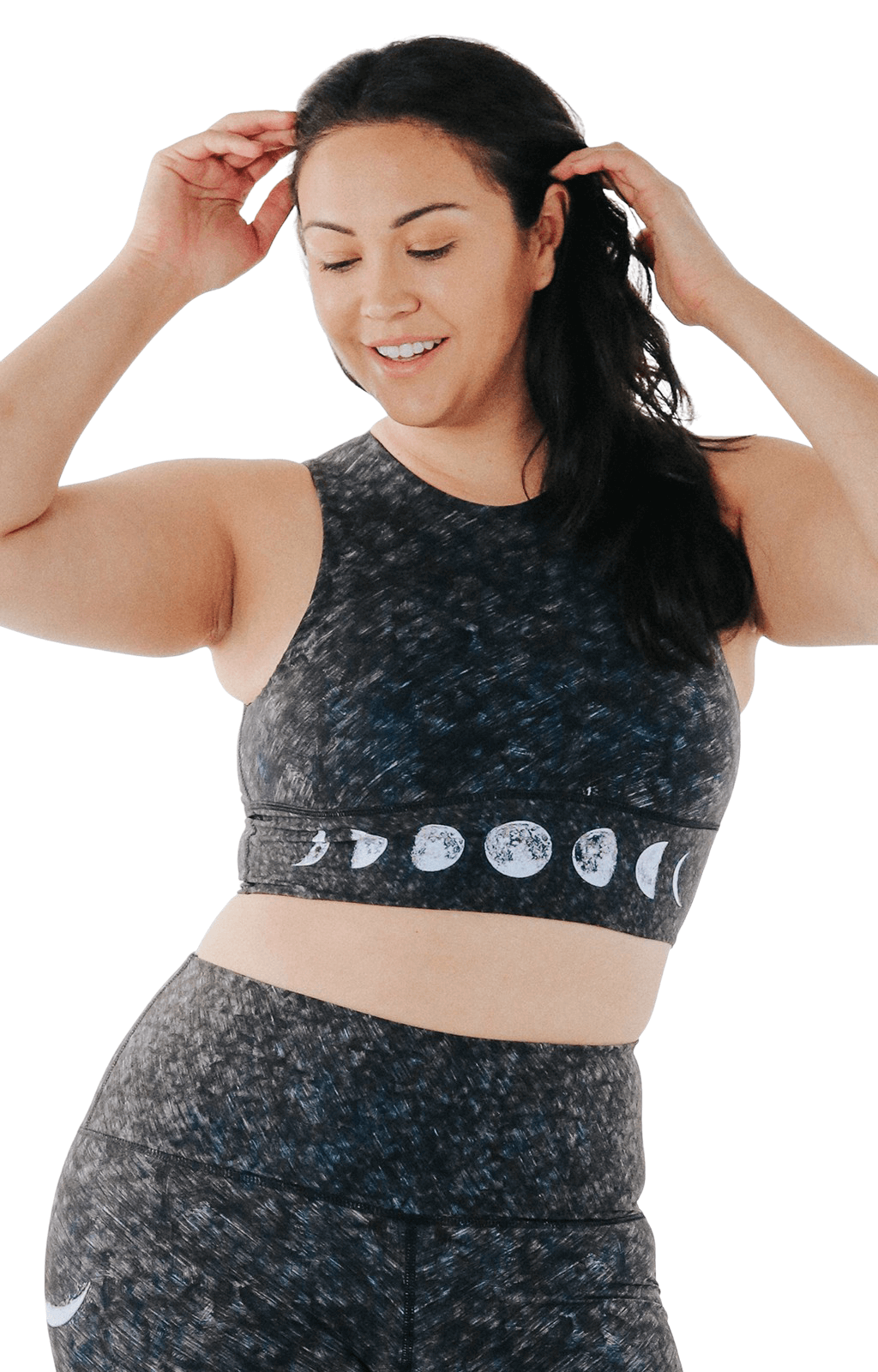 Free Range Sports Bra - Just a Dark Moon Phase image number 2.0