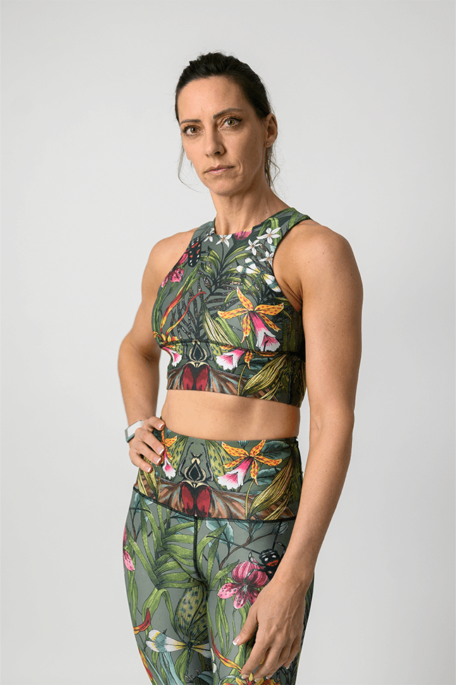 Free Range Sports Bra - Green Thumb image number 3.0