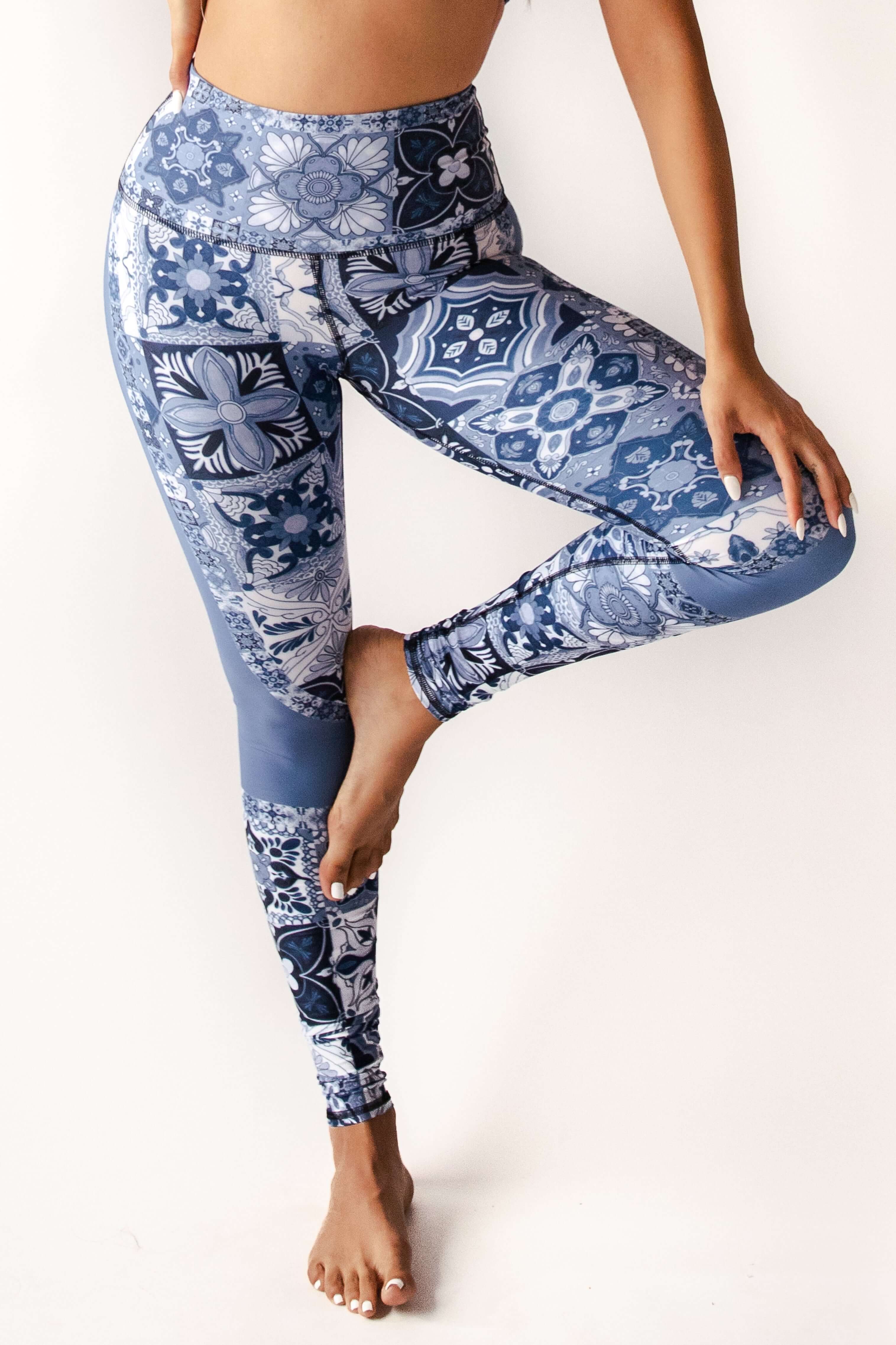 YD Legging - Mosaic In Blue image number 3.0
