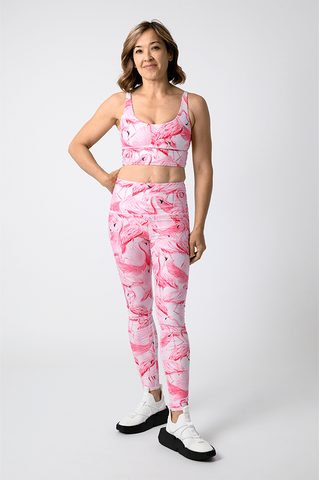 Limitless Sports Bra - Ready to Flamingle image number 2.0