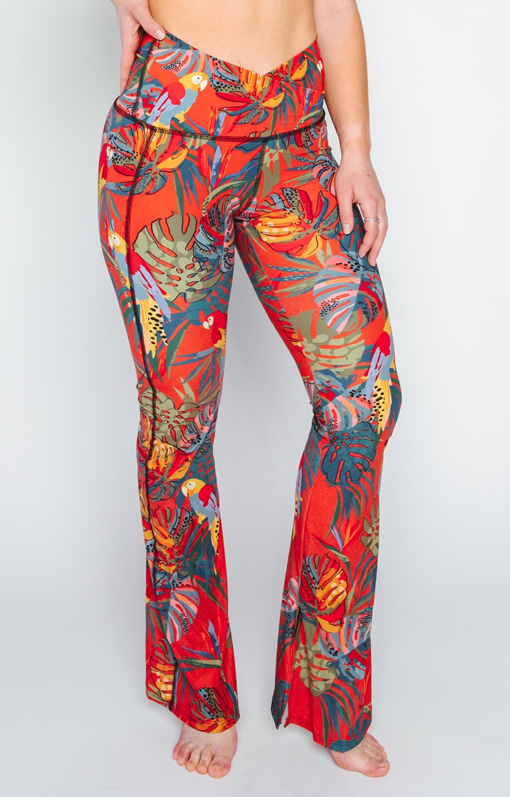 Split 'N Flare Pant - Tropical Paradise