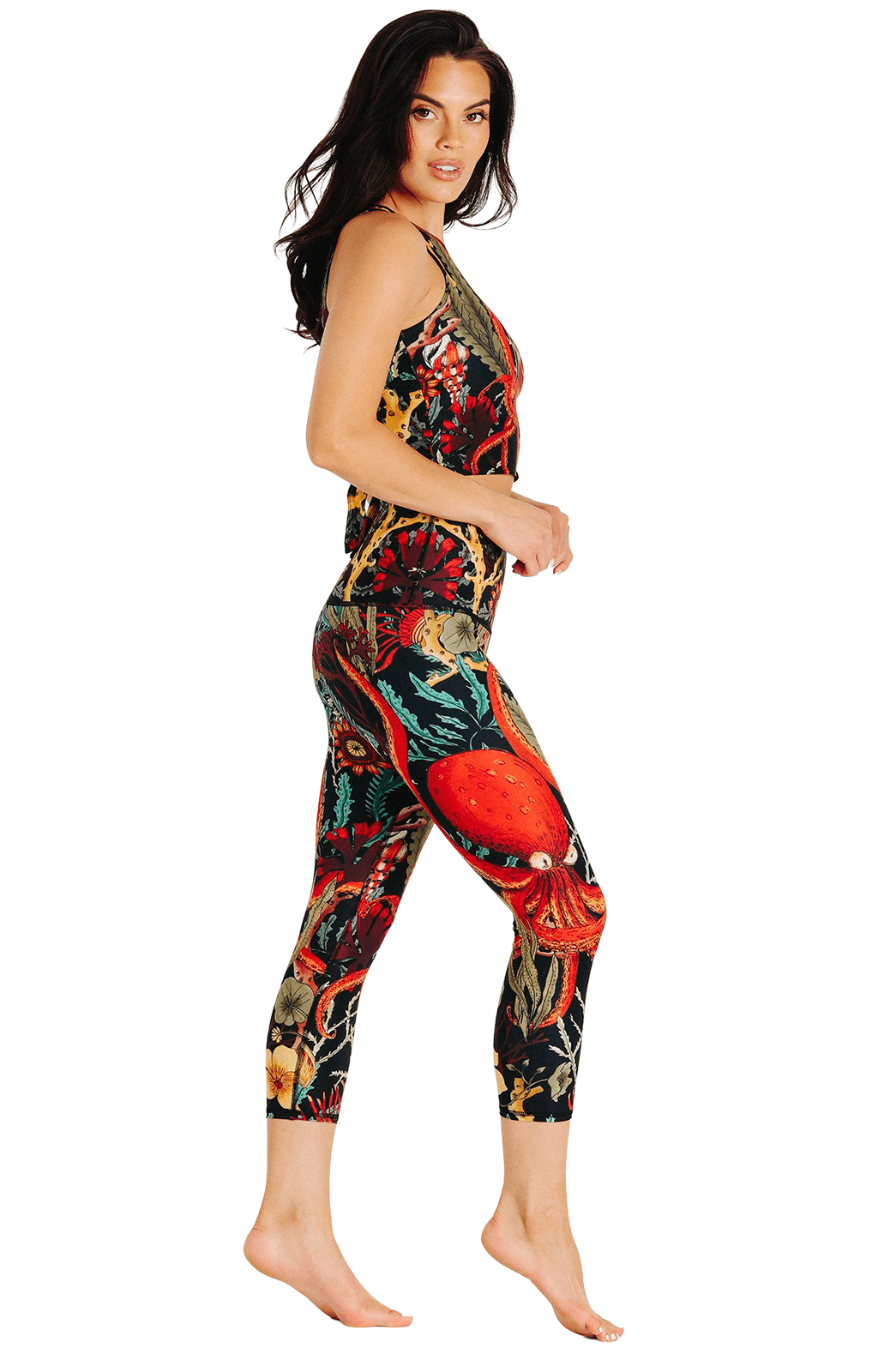Capri Legging - Coral My Name image number 3.0