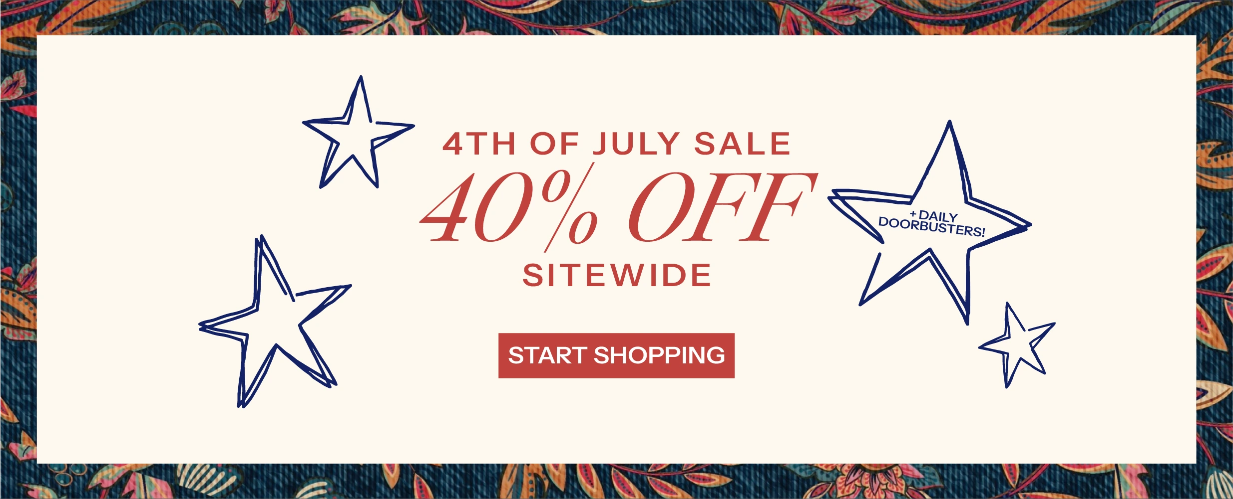 40% OFF SITEWIDE